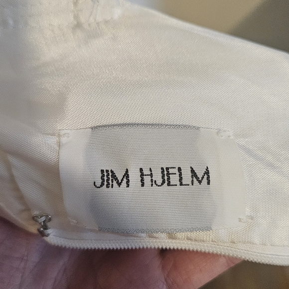 Vintage Jim Hjelm Silk Charmeuse Wedding Gown - Picture 4 of 7